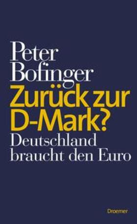 Bofinger | Zurück zur D-Mark? | E-Book | sack.de