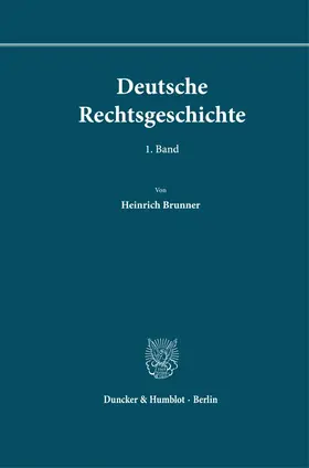 Suttmann |  Deutsche Rechtsgeschichte. 1. Band. | Buch |  Sack Fachmedien