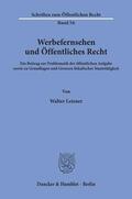 Leisner |  Werbefernsehen und Öffentliches Recht. | Buch |  Sack Fachmedien