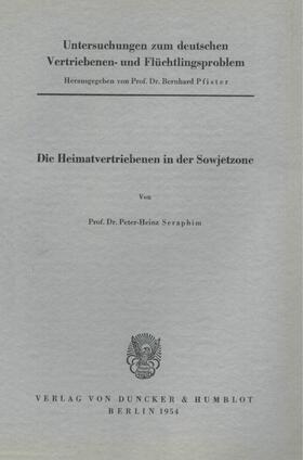 Pfister | Untersuchungen zum deutschen Vertriebenen- und Flüchtlingsproblem. | Buch | 978-3-428-01404-0 | sack.de