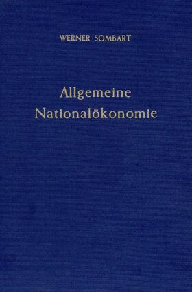 Chemnitz / Sombart |  Allgemeine Nationalökonomie | Buch |  Sack Fachmedien