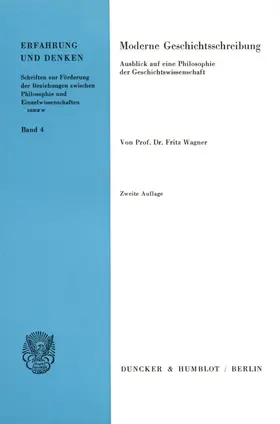 Wagner |  Moderne Geschichtsschreibung. | Buch |  Sack Fachmedien