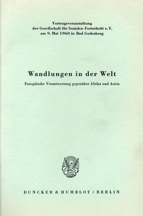 Wandlungen in der Welt. | Buch | 978-3-428-01618-1 | sack.de
