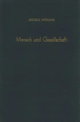 Wössner |  Mensch und Gesellschaft. | Buch |  Sack Fachmedien