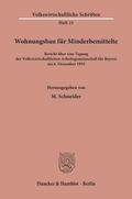 Schneider |  Wohnungsbau für Minderbemittelte. | Buch |  Sack Fachmedien
