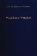 Zwiedineck-Südenhorst / Schneider / Mahr |  Mensch und Wirtschaft. | Buch |  Sack Fachmedien