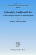 Lévy-Bruhl |  Soziologische Aspekte des Rechts. | Buch |  Sack Fachmedien