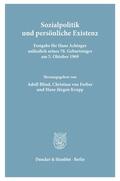Blind / Ferber / Krupp |  Sozialpolitik und persönliche Existenz | Buch |  Sack Fachmedien
