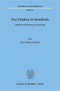 Strache |  Das Denken in Standards | Buch |  Sack Fachmedien