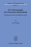 Pfennig |  Die Notenausgabe der Deutschen Bundesbank. | Buch |  Sack Fachmedien