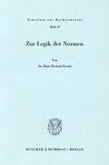 Keuth |  Zur Logik der Normen. | Buch |  Sack Fachmedien