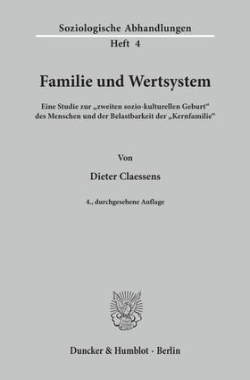 Claessens |  Familie und Wertsystem. | Buch |  Sack Fachmedien