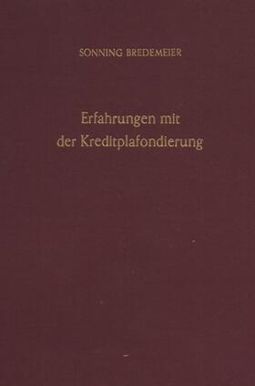 Bredemeier | Erfahrungen mit der Kreditplafondierung. | Buch | sack.de
