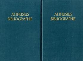 Scupin / Scheuner |  Althusius-Bibliographie | Buch |  Sack Fachmedien