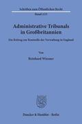 Wiesner |  Administrative Tribunals in Großbritannien. | Buch |  Sack Fachmedien