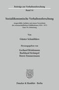 Schmölders / Brinkmann / Strümpel |  Sozialökonomische Verhaltensforschung. | Buch |  Sack Fachmedien
