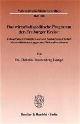 Blumenberg-Lampe |  Blumenberg-Lampe, C: Freiburger Kreise | Buch |  Sack Fachmedien