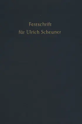 Ehmke / Kaiser / Rüfner |  Festschrift für Ulrich Scheuner zum 70. Geburtstag. | Buch |  Sack Fachmedien