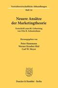 Hammann / Kroeber-Riel / Meyer |  Neuere Ansätze der Marketingtheorie. | Buch |  Sack Fachmedien