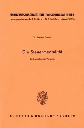 Tretter |  Die Steuermentalität. | Buch |  Sack Fachmedien
