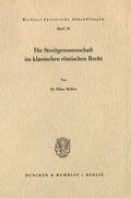 Meffert |  Die Streitgenossenschaft im klassischen römischen Recht. | Buch |  Sack Fachmedien