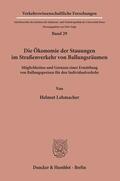 Lehmacher |  Die Ökonomie der Stauungen im Straßenverkehr von Ballungsräumen. | Buch |  Sack Fachmedien