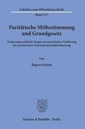 Scholz |  Paritätische Mitbestimmung und Grundgesetz. | Buch |  Sack Fachmedien
