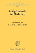 Böcker / Dichtl |  Erfolgskontrolle im Marketing. | Buch |  Sack Fachmedien
