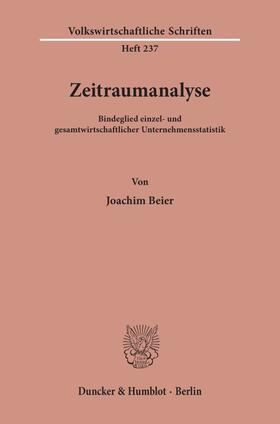 Beier | Zeitraumanalyse. | Buch | 978-3-428-03433-8 | sack.de