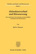 Hanssen |  Aktienkursverlauf und Börsenzwang. | Buch |  Sack Fachmedien