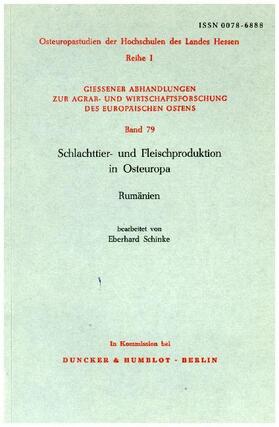  Schlachttier- und Fleischproduktion in Osteuropa. | Buch |  Sack Fachmedien