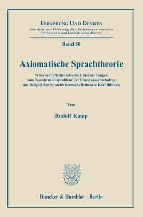 Kamp | Axiomatische Sprachtheorie. | Buch | 978-3-428-03995-1 | sack.de