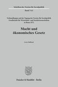 Schneider / Watrin |  Macht und ökonomisches Gesetz. | Buch |  Sack Fachmedien