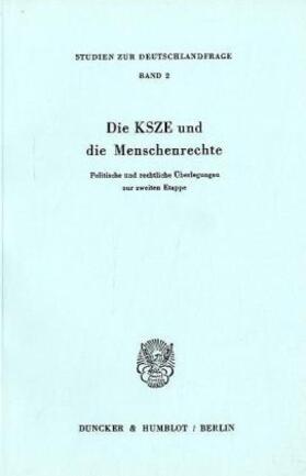 Die KSZE und die Menschenrechte. | Buch | sack.de