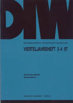 Vierteljahrshefte zur Wirtschaftsforschung | Buch | 978-3-428-04066-7 | www.sack.de