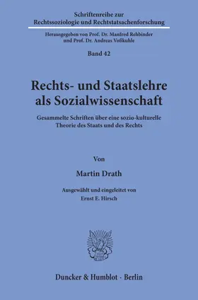 Drath |  Rechts- und Staatslehre als Sozialwissenschaft. | Buch |  Sack Fachmedien