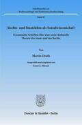 Drath |  Rechts- und Staatslehre als Sozialwissenschaft. | Buch |  Sack Fachmedien