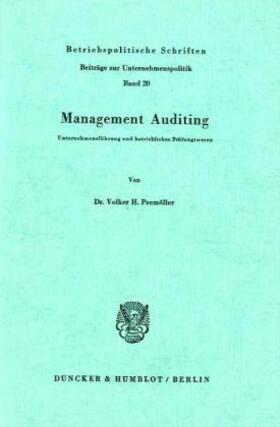 Peemöller | Management Auditing. | Buch | 978-3-428-04131-2 | sack.de