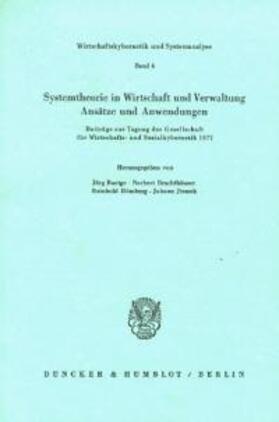 Brachthäuser / Baetge / Hömberg | Systemtheorie in Wirtschaft und Verwaltung. | Buch | 978-3-428-04140-4 | sack.de