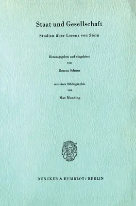 Schnur |  Staat und Gesellschaft. | Buch |  Sack Fachmedien