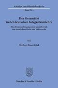 Köck |  Der Gesamtakt in der deutschen Integrationslehre. | Buch |  Sack Fachmedien
