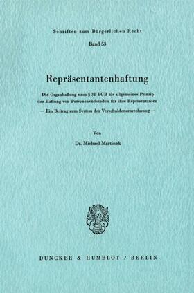 Martinek | Repräsentantenhaftung. | Buch | 978-3-428-04420-7 | sack.de