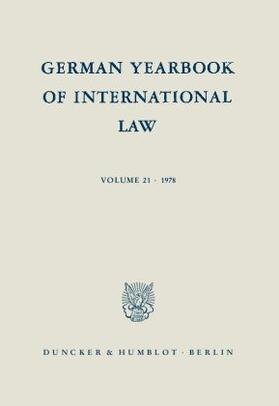 Delbrück / Hofmann / Zimmermann | German Yearbook of International Law - Jahrbuch für Internationales Recht. | Buch | 978-3-428-04466-5 | sack.de