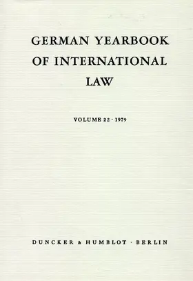 Delbrück / Hofmann / Zimmermann |  German Yearbook of International Law - Jahrbuch für Internationales Recht. | Buch |  Sack Fachmedien