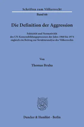 Bruha |  Die Definition der Aggression. | Buch |  Sack Fachmedien