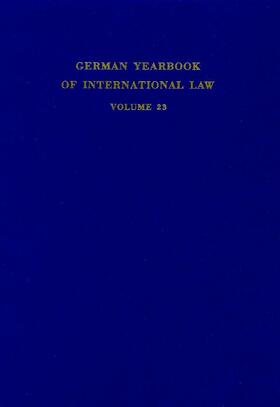 Delbrück / Hofmann / Zimmermann | Jahrbuch für Internationales Recht XXIII/1980 | Buch | 978-3-428-04879-3 | sack.de