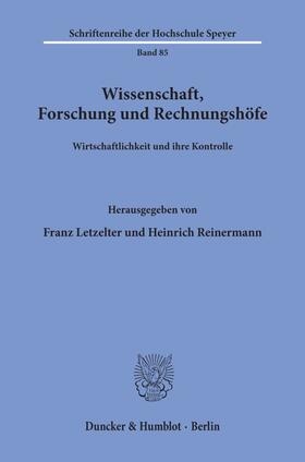Letzelter / Reinermann |  Wissenschaft, Forschung und Rechnungshöfe. | Buch |  Sack Fachmedien