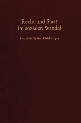 Achterberg / Krawietz / Wyduckel |  Recht und Staat im sozialen Wandel. | Buch |  Sack Fachmedien