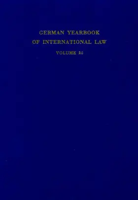 Delbrück / Hofmann / Zimmermann |  German Yearbook of International Law - Jahrbuch für Internationales Recht. | Buch |  Sack Fachmedien