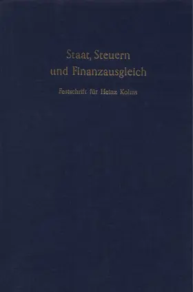 Koch / Petersen |  Staat, Steuern- und Finanzausgleich. | Buch |  Sack Fachmedien